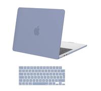 MOSISO Funda Compatible con MacBook Air 13 Pulgadas M5 M4 M3 M2 2026 2025-2022 A3449 A3240 A3113 A2681, Plástico Carcasa Dura para MacBook Air 13,6 Pulgadas y Cubierta Teclado, Gris Lavanda