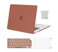 MOSISO Funda Compatible con MacBook Air 15 Pulgadas M4 M3 M2 2025 2024 2023 A3241 A3114 A2941, Carcasa para MacBook Air 15 Pulgadas&Teclado Tapa&Protector Pantalla&Bolsa Almacenaje,Rojo Granate