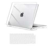 MOSISO Funda Compatible con MacBook Air 15 Pulgadas M5 M4 M3 M2 2026 2025-2023 A3448 A3241 A3114 A2941, Plástico Carcasa Dura para MacBook Air 15,3 Pulgadas y Cubierta Teclado, Crystal Claro