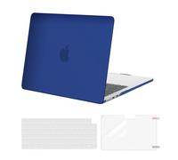 MOSISO Funda Compatible con MacBook Air M4 M3 M2 13 Pulgadas 2022 2024 2025 A3240 A3113 A2681, Plástico Carcasa para MacBook Air 13,6 Pulgadas&Cubierta Teclado&Protector Pantalla, Azul Real