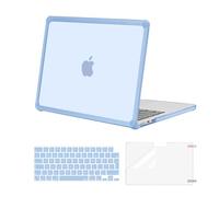 MOSISO Funda Compatible con MacBook Air M4 M3 M2 13 Pulgadas 2025-2022 A3240 A3113 A2681, Carcasa para Macbook Air 13,6 Anti-Cracking TPU Bumper&Teclado Tapa&Pantalla Cine,Azul Aire