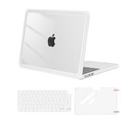 MOSISO Funda Compatible con MacBook Air M4 M3 M2 13 Pulgadas 2025-2022 A3240 A3113 A2681, Carcasa para Macbook Air 13,6 Anti-Cracking TPU Bumper&Teclado Tapa&Pantalla Cine,Transparente