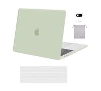 MOSISO Funda Compatible con MacBook Pro 13 2024 2023 M2 2022-2016 A2338 M1 A2289 A2251 A2159 A1989 A1706 A1708, Carcasa Rígida&Teclado Cubierta&Cubierta de Cámara Web&Accesorios Bolsa,Verde Salvia