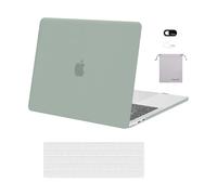 MOSISO Funda Compatible con MacBook Pro 13 2024 2023 M2 2022-2016 A2338 M1 A2289 A2251 A2159 A1989 A1706 A1708, Carcasa Rígida&Teclado Cubierta&Cubierta de Cámara Web&Accesorios Bolsa,Verde Antiguo