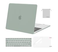 MOSISO Funda Compatible con MacBook Pro 13 2026 2025 2024-2016 M1 M2 A2338 A2289 A2251 A2159 A1989 A1706 A1708,Rígido Carcasa&Teclado Cubierta&Pantalla Protector&Accesorios Bolsa,Verde Antiguo