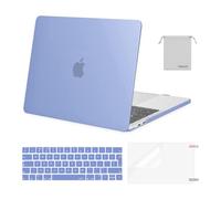 MOSISO Funda Compatible con MacBook Pro 13 2026 2025 2024-2016 M1 M2 A2338 A2289 A2251 A2159 A1989 A1706 A1708,Rígido Carcasa&Teclado Cubierta&Pantalla Protector&Accesorios Bolsa,Azul Serenidad
