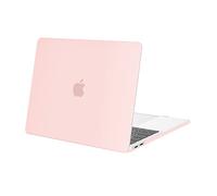 MOSISO Funda Compatible con MacBook Pro 13 2026 2025 2024 2023-2016 M2 M1 A2338 A2289 A2251 A2159 A1989 A1706 A1708,Ultra Delgado Carcasa Rígida Protector de Plástico Cubierta,Rosa Tiza