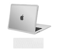 MOSISO Funda Compatible con MacBook Pro 13 Pulgadas 2025-2016 M2 M1 A2338 A2251 A2289 A2159 A1989 A1708 A1706, Suave TPU Bumper Anti-Descifrar&Anti-Fingerprint Carcasa Plástico&Teclado,Translúcido