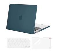 MOSISO Funda Compatible con MacBook Pro 14 Pulgadas 2025-2021 M5 A3434 M4 A3112 A3185 A3401 M3 A2918 A2992 M2 A2779 A2442 M1, Plástico Carcasa Rígida&Tapa Teclado&Pantalla Protector,Teal Profundo