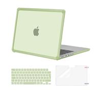 MOSISO Funda Compatible con MacBook Pro 14 Pulgadas 2025-2021 M5 M4 M3 M2 M1 A3434 A3112 A3185 A3401 A2918 A2992 A2779 A2442, Heavy Duty TPU Bumper Carcasa Dura&Teclado&Pantalla Film,Verde Salvia