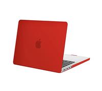 MOSISO Funda Compatible con MacBook Pro 14 Pulgadas 2025 2024 2023-2021 M5 M4 M3 M2 M1 A3434 A3112 A3185 A3401 A2918 A2992 A2779 A2442 Touch ID, Protectora Plástico Carcasa Dura,Rojo