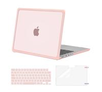 MOSISO Funda Compatible con MacBook Pro 14 Pulgadas 2026-2021 M5 M4 M3 M2 M1 A3426 A3427 A3434 A3112 A3185 A3401 A2918 A2992-A2442, Heavy Duty TPU Bumper Carcasa&Teclado&Pantalla Film,Rosa