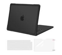 MOSISO Funda Compatible con MacBook Pro 14 Pulgadas 2026-2021 M5 M4 M3 M2 M1 A3426 A3427 A3434 A3112 A3185 A3401 A2918-A2442, TPU Bumper Antirrayas Carcasa&Cubreteclado&Pantalla Film,Negro