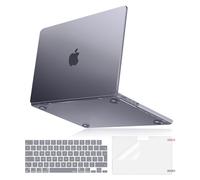 MOSISO Funda Compatible con MacBook Pro 14 Pulgadas, 2026-2021 M5 M4 M3 M2 M1, Funda Ultrafina&Tapa Teclado&Película Pantalla para A3434 A3112 A3185 A3401, Space Gris Claro