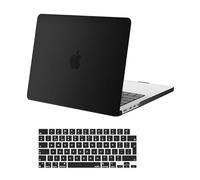 MOSISO Funda Compatible con MacBook Pro 14 Pulgadas M5 M4 M3 M2 M1 2026 2025-2021 A3427 A3426 A3434 A3112 A3185 A3401 A2918 A2992 A2779 A2442, Plástico Carcasa Dura y Cubierta Teclado, Negro