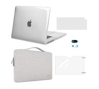 MOSISO Funda Compatible con MacBook Pro 16 Pulgadas 2021-2024 M3 M2 M1 Pro MAX Chip Touch,Plástico Carcasa Rígida&Maletin Portatil&Pantalla Protector&Teclado Cubierta&Webcam Cubierta,Cristal