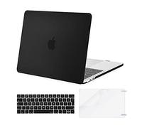 MOSISO Funda Dura Compatible con MacBook Pro 13 Pulgadas M2 M1 2025-2016 A2338 A2289 A2251 A2159 A1989 A1706 A1708, Carcasa&Pantalla Protección&Tapa del Teclado, Negro