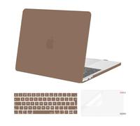 MOSISO Funda Dura Compatible con MacBook Pro 13 Pulgadas M2 M1 2025-2016 A2338 A2289 A2251 A2159 A1989 A1706 A1708, Carcasa&Pantalla Protección&Tapa del Teclado, Marrón Caramelo
