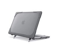 MOSISO Funda Dura Compatible con MacBook Pro 14 Pulgadas 2023-2021 M3 A2918 A2992 M2 A2779 M1 Chip Pro/MAX con Touch ID, Carcasa Rígida de Plástico Fuerte con Soporte Plegable, Gris