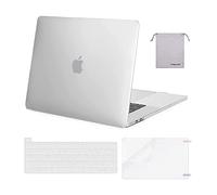 MOSISO Funda Dura Compatible con MacBook Pro 16 Pulgadas 2020 2019 con Touch Bar A2141, Delgado Plástico Carcasa Rígido&Cubierta de Teclado&Protector de Pantalla&Bolsa de Accesorios,Helada