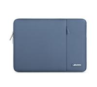 MOSISO Funda Portátil 13,3 Pulgadas, 13-13,3 Pulgadas Laptop Bolsa Compatible con MacBook MacBook Air/Pro 13 / Pro 14,HP DELL, Bolsa Vertical Poliéster Ordenador con Bolsillo,Azul Acero