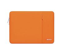 MOSISO Funda Portátil 13,3 Pulgadas, 13-13,3 Pulgadas Laptop Bolsa Compatible con MacBook MacBook Air/Pro 13 / Pro 14,HP DELL, Bolsa Vertical Poliéster Ordenador con Bolsillo,Naranja