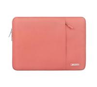 MOSISO Funda Portátil 13,3 Pulgadas, 13-13,3 Pulgadas Laptop Bolsa Compatible con MacBook MacBook Air/Pro 13 / Pro 14,HP DELL, Bolsa Vertical Poliéster Ordenador con Bolsillo,Coral