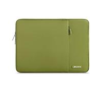 MOSISO Funda Portátil 13,3 Pulgadas, 13-13,3 Pulgadas Laptop Bolsa Compatible con MacBook MacBook Air/Pro 13 / Pro 14,HP DELL, Bolsa Vertical Poliéster Ordenador con Bolsillo,Chartreuse