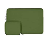 MOSISO Funda Portátil 13,3 Pulgadas, 13 a 13 3 Pulgadas Compatible con MacBook Air/Pro, Compatible con MacBook Pro 14 M4 M3 M2 M1 2025-2021, Funda Blanda de Neopreno con Bolsa Pequeña,Verde Ejercito