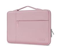 MOSISO Funda Portátil 13,3 Pulgadas, Compatible con MacBook Air 13/Pro 13 | /Pro 14, HP Dell ASUS Lenovo Notebook, Blandas Protectora Multifuncional Bolsa,Rosado