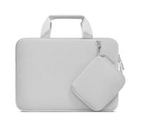 MOSISO Funda Portátil 13,3 Pulgadas, Compatible con MacBook Air/Pro 13 / Pro 14, HP DELL ASUS, 13 a 13 3 Pulgadas Neopreno Llevar Laptop Bolsa con Asa&Desmontables Pequeñas Cajas,Gris