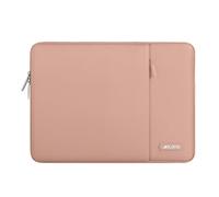 MOSISO Funda Portátil 13,3 Pulgadas Pulgadas, 13-13,3 Pulgadas Laptop Bolsa Compatible con MacBook MacBook Air/Pro 13 / Pro 14,HP DELL, Bolsa Vertical Poliéster Ordenador con Bolsillo,Rosa Salmón