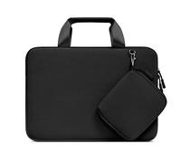 MOSISO Funda Portátil 13 Pulgadas, Compatible con MacBook Air 13 Pulgadas M4 M3 M2 M1 2025-2018/Pro 13 M2 M1, Neopreno Llevar Laptop Bolsa con Asa&Desmontables Pequeñas Cajas,Negro
