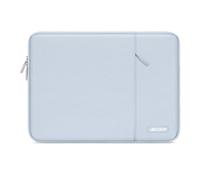 MOSISO Funda Portátil 13 Pulgadas, Laptop Bolsa Compatible con MacBook Air M4 M3 M2 M1 2025-2018 /Pro M2 M1 2025-2016, Bolsa Vertical Poliéster Ordenador con Bolsillo, Azul Bebé
