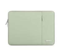 MOSISO Funda Portátil 13 Pulgadas, Laptop Bolsa Compatible con MacBook Air M4 M3 M2 M1 2025-2018 /Pro M2 M1 2025-2016, Bolsa Vertical Poliéster Ordenador con Bolsillo, Verde Salvia