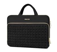 MOSISO Funda Portátil 14 Pulgadas, 14 Pulgadas Laptop Bolsa Compatible con HP Lenovo DELL ASUS Acer, HP Stream, DELL Latitude, Lenovo, Acolchada Diseño Espigas Trigo con Asa Bolsillo,Negro