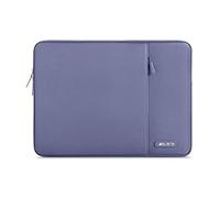 MOSISO Funda Portátil 14 Pulgadas, Laptop Bolsa Compatible con HP Lenovo DELL ASUS Acer, HP Stream, DELL Latitude, Lenovo IdeaPad, Bolsa Vertical Poliéster Ordenador con Bolsillo,Gris Lavanda