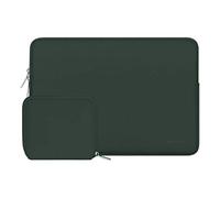 MOSISO Funda Portátil 15 Pulgadas, Compatible con MacBook Air 15 M4 A3241 M3 A3114 M2 A2941 2025 2024 2023, DELL XPS 15, Funda Blanda de Neopreno con Bolsa Pequeña,Verde Medianoche
