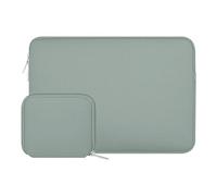 MOSISO Funda Portátil 15 Pulgadas, Compatible con MacBook Air 15 M4 A3241 M3 A3114 M2 A2941 2025 2024 2023, DELL XPS 15, Funda Blanda de Neopreno con Bolsa Pequeña,Verde Antiguo