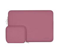 MOSISO Funda Portátil 15 Pulgadas, Compatible con MacBook Air 15 M4 A3241 M3 A3114 M2 A2941 2025 2024 2023, DELL XPS 15, Funda Blanda de Neopreno con Bolsa Pequeña,Rosa Polvorienta