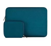 MOSISO Funda Portátil 15 Pulgadas, Compatible con MacBook Air 15 M4 A3241 M3 A3114 M2 A2941 2025 2024 2023, DELL XPS 15, Funda Blanda de Neopreno con Bolsa Pequeña,Trullo Profundo