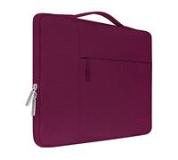 MOSISO Funda Portátil 15 Pulgadas, Compatible con MacBook Air 15 Pulgadas Air 15 M4 A3241 M3 A3114 M2 A2941 2025 2024 2023, DELL XPS, Blandas Protectora Multifuncional Bolsa,Vino Rojo