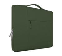 MOSISO Funda Portátil 15 Pulgadas, Compatible con MacBook Air 15 Pulgadas Air 15 M4 A3241 M3 A3114 M2 A2941 2025 2024 2023, DELL XPS, Blandas Protectora Multifuncional Bolsa,Verde Ejército