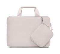 MOSISO Funda Portátil 15 Pulgadas, Compatible con MacBook Air 15 Pulgadas M4 M3 M2 2025 2024 2023, DELL XPS, Neopreno Llevar Laptop Bolsa con Asa&Desmontables Pequeñas Cajas,Gris Piedra