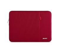 MOSISO Funda Portátil 15 Pulgadas, Laptop Bolsa Compatible con MacBook Air 15 M4 A3241 M3 A3114 M2 A2941 2025 2024 2023, DELL XPS 15, Bolsa Vertical Poliéster Ordenador con Bolsillo,Rojo