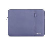 MOSISO Funda Portátil 15 Pulgadas, Laptop Bolsa Compatible con MacBook Air 15 M4 A3241 M3 A3114 M2 A2941 2025 2024 2023, DELL XPS 15, Bolsa Vertical Poliéster Ordenador con Bolsillo,Gris Lavanda