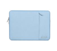MOSISO Funda Portátil 15 Pulgadas, Laptop Bolsa Compatible con MacBook Air 15 M4 A3241 M3 A3114 M2 A2941 2025 2024 2023, DELL XPS 15, Bolsa Vertical Poliéster Ordenador con Bolsillo,Azul Aire