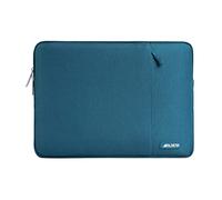 MOSISO Funda Portátil 15 Pulgadas, Laptop Bolsa Compatible con MacBook Air 15 M4 A3241 M3 A3114 M2 A2941 2025 2024 2023, DELL XPS 15, Bolsa Vertical Poliéster Ordenador con Bolsillo,Trullo Profundo