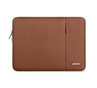 MOSISO Funda Portátil 15 Pulgadas, Laptop Bolsa Compatible con MacBook Air 15 M4 A3241 M3 A3114 M2 A2941 2025 2024 2023, DELL XPS 15, Bolsa Vertical Poliéster Ordenador con Bolsillo,Marrón Caramelo