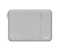MOSISO Funda Portátil 16 Pulgadas, 15-15,6 Pulgadas Laptop Bolsa Compatible con MacBook Pro 16 M4 M3 M2 M1, HP Acer DELL Lenovo, Bolsa Vertical Poliéster Ordenador con Bolsillo,Gris